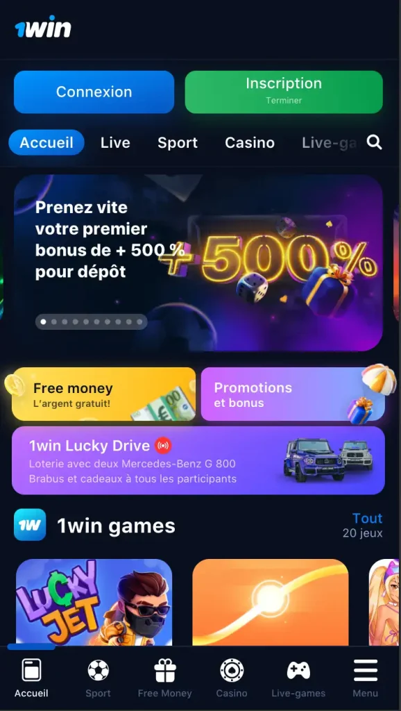 télécharger 1win côte d'ivoire apk